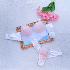 Cropped Tule Bordado (PROMOÇÃO)